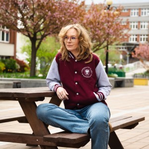 Bluza Baseballówka Bordo